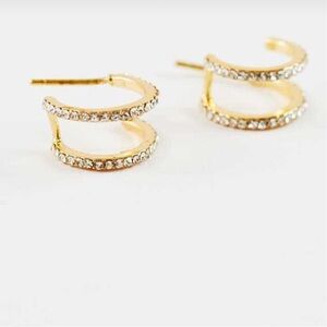 Double hoop earrings